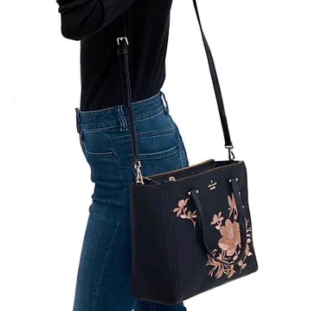 🌸 Kate Spade Dawn Place Embroidered Small Kona Satchel - One Size